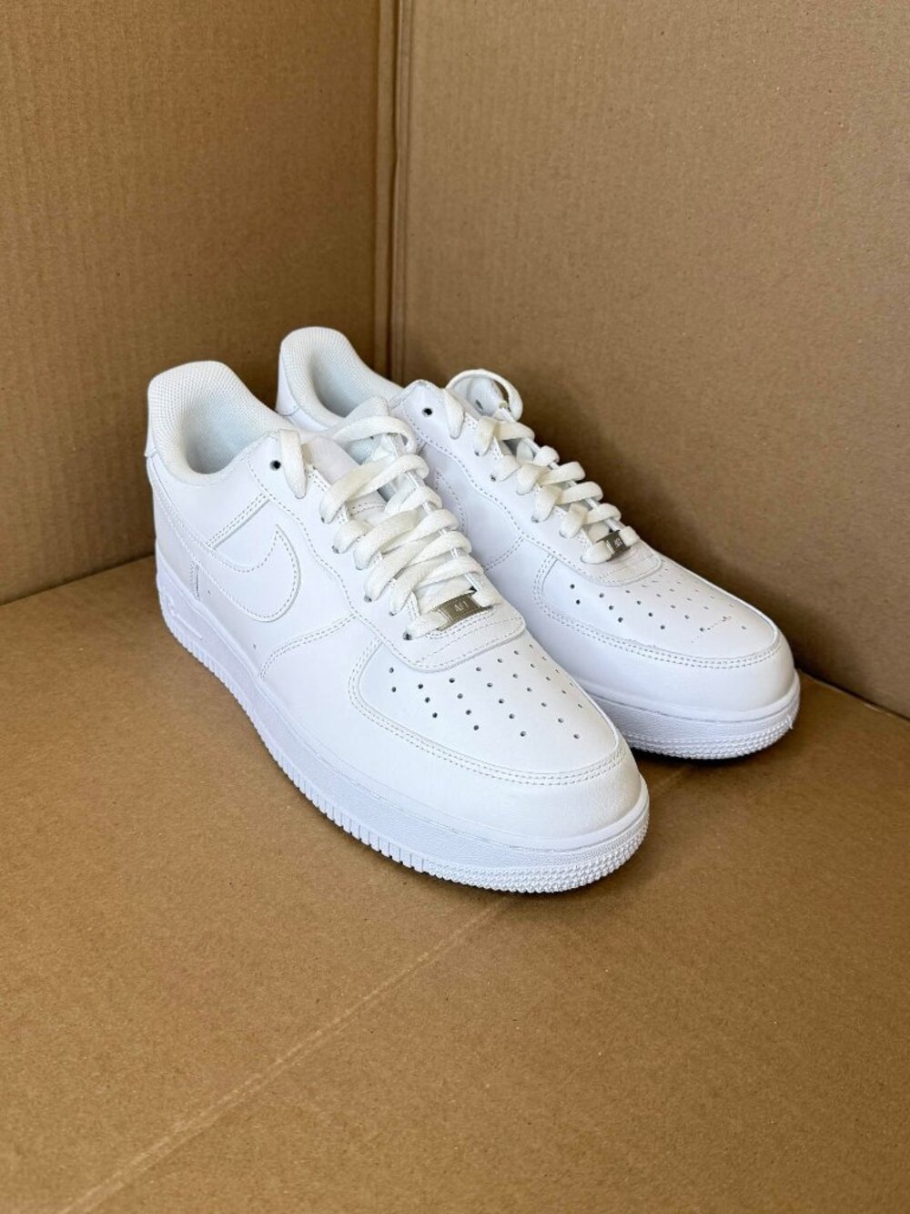 Nike Air Force 1 '07 Triple White - Men's Size 12